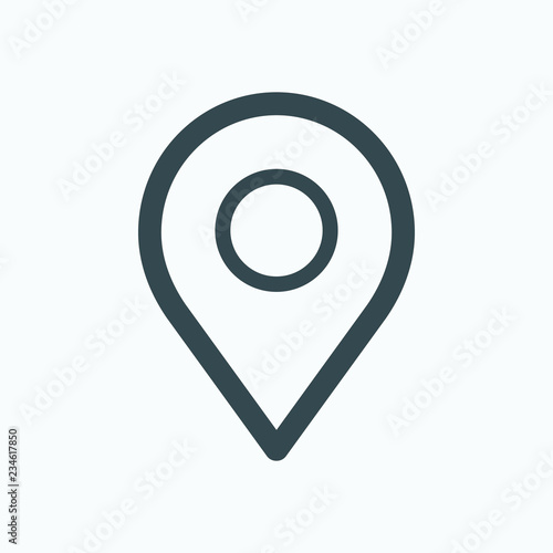 Map marker position vector icon