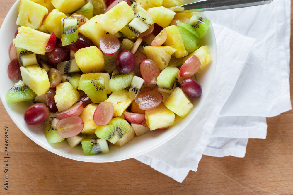 Bowl of fresh and delicious fruit salad Bowl of fresh and delicious fruit salad