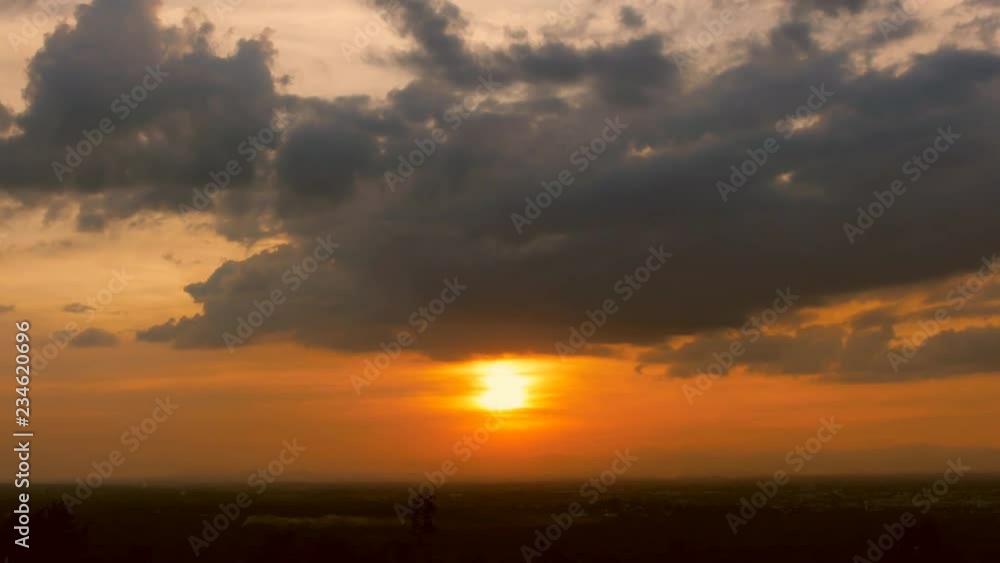 Time Lapse of Colorful dramatic sky with cloud at sunset. Time Lapse of Colorful dramatic sky with cloud at sunset.