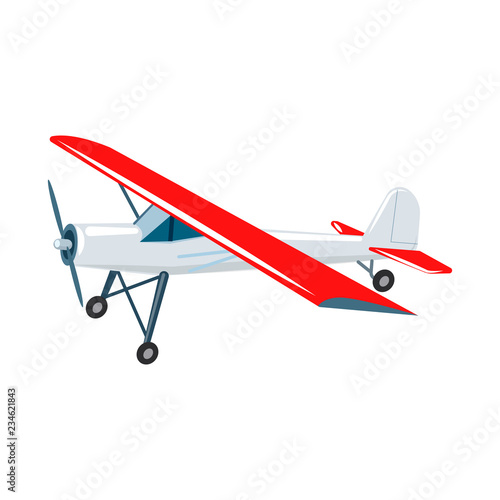 Vector design of plane and transport symbol. Set of plane and sky stock vector illustration.