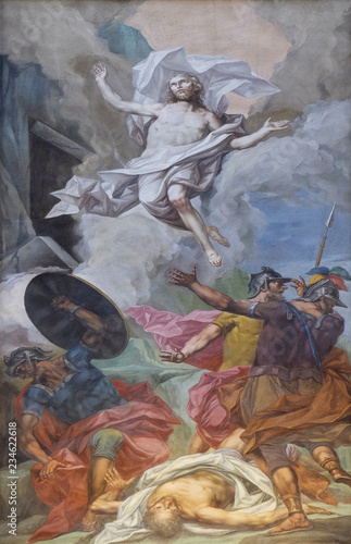 Resurrection of Christ, fresco in the basilica of Saint Andrew in Mantua, Italy 