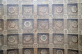 Decor of ceiling in basilica of Saint Andrew in Mantua, Italy 