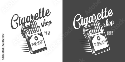 Vintage tobacco shop emblem