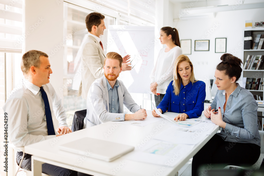 Business people having a board meeting