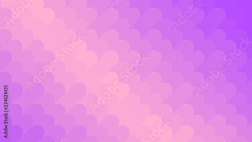 Abstract neon viole and peach background. Bright geometric pattern. Abstract vector illustration, horizontal