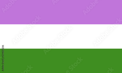 Genderqueer pride flag - one of the sexual minority of LGBT community
