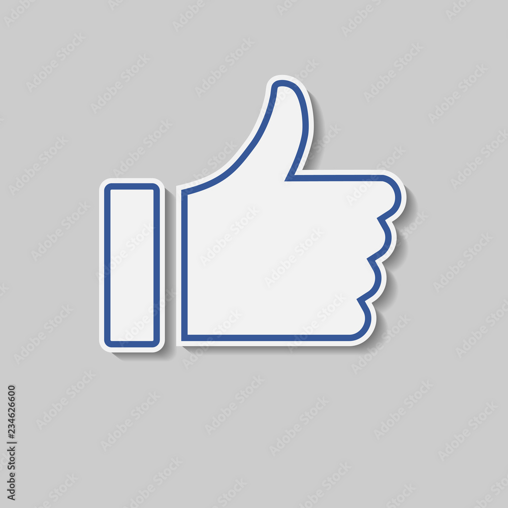 Thumbs Up like, social media icon button Thumbs Up like, social media icon button