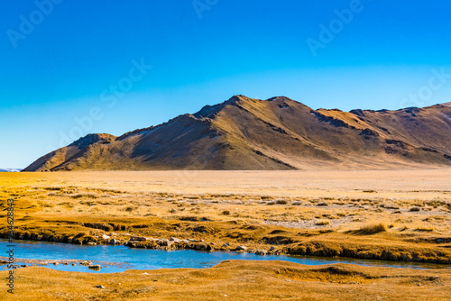 Scenic Mongolian Landscape in autumn