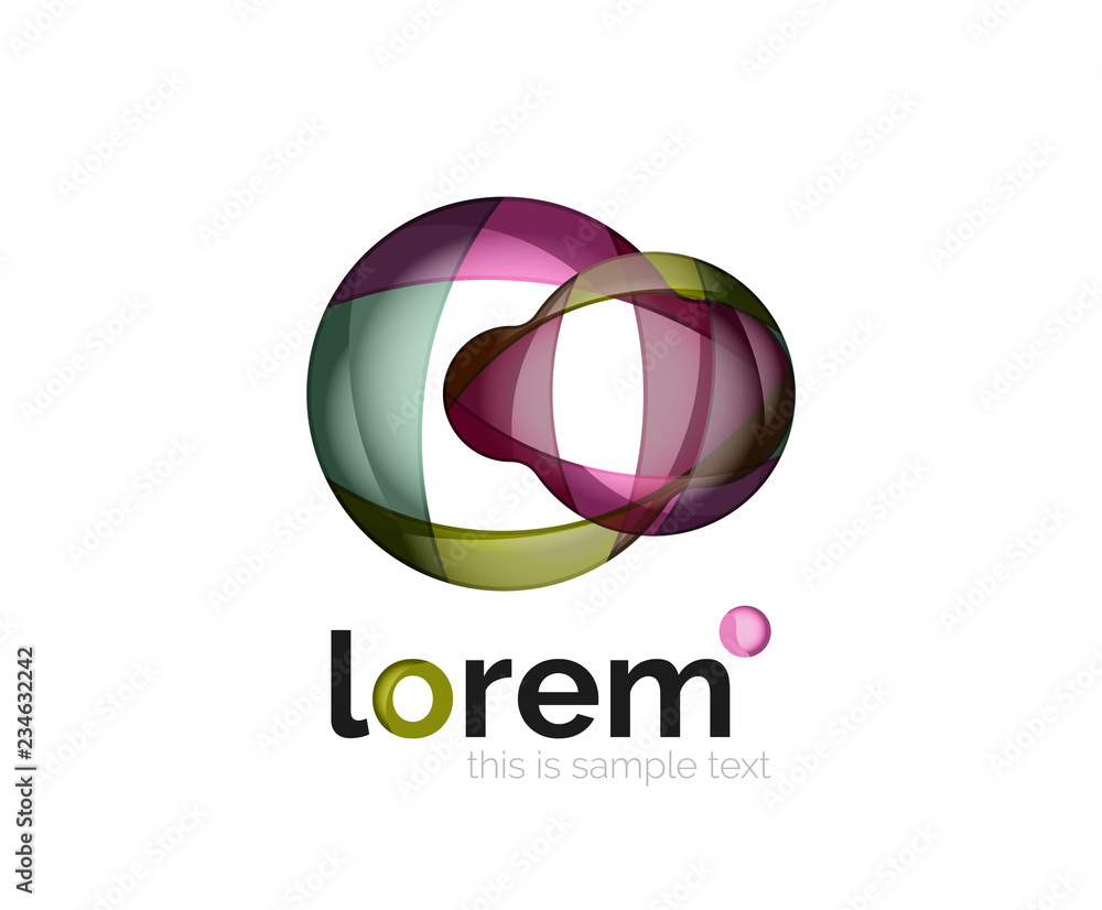 Abstract geometric business icon Abstract geometric business icon