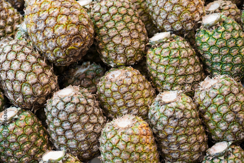 pineapple fruit background (selective focus) pineapple fruit background (selective focus)