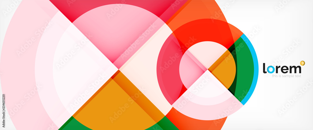 Circle abstract background, geometric modern design template Circle abstract background, geometric modern design template
