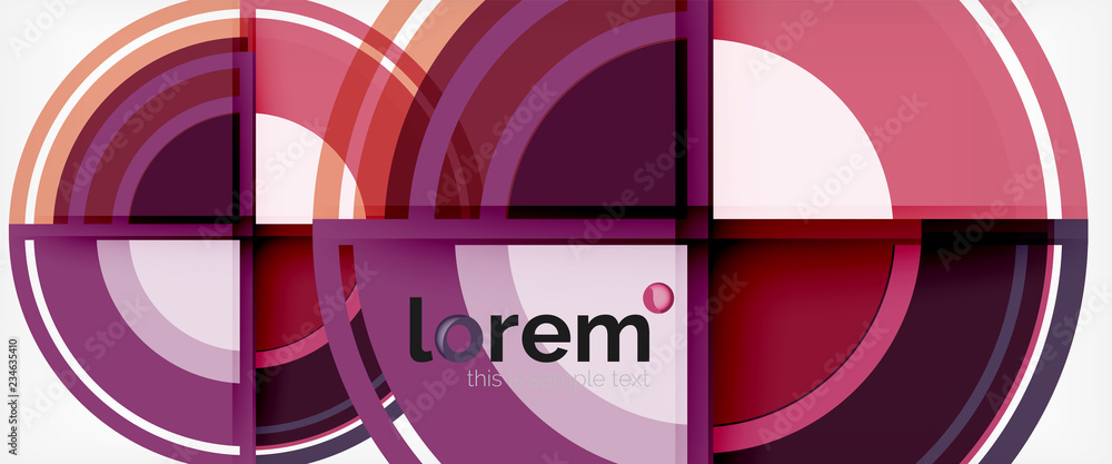 Circle abstract background, geometric modern design template Circle abstract background, geometric modern design template