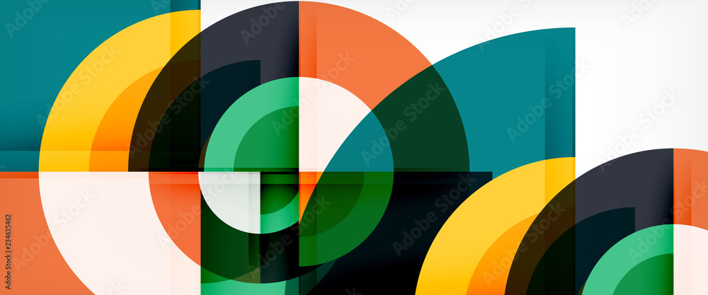 Circle abstract background, geometric modern design template Circle abstract background, geometric modern design template