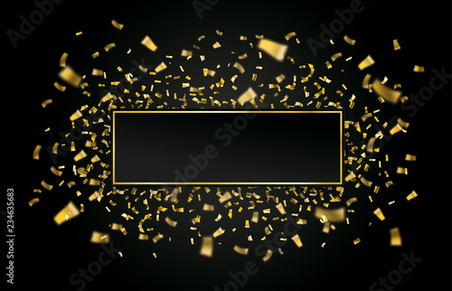 Sticker Golden Paper Golden Confetti