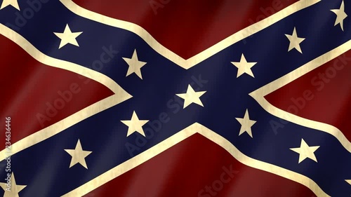 confederate flag 3d animation photo