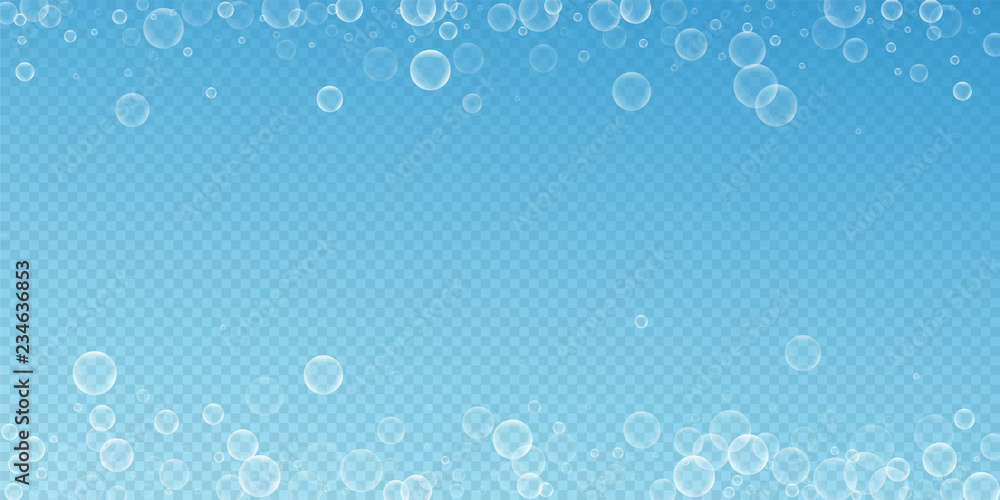 Random soap bubbles abstract background. Blowing b Random soap bubbles abstract background. Blowing b
