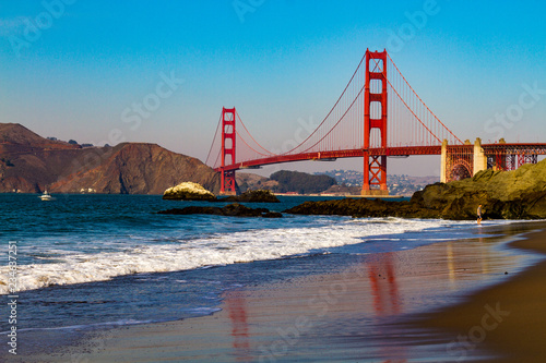 Baker Beach and the Golden Gate Bridge