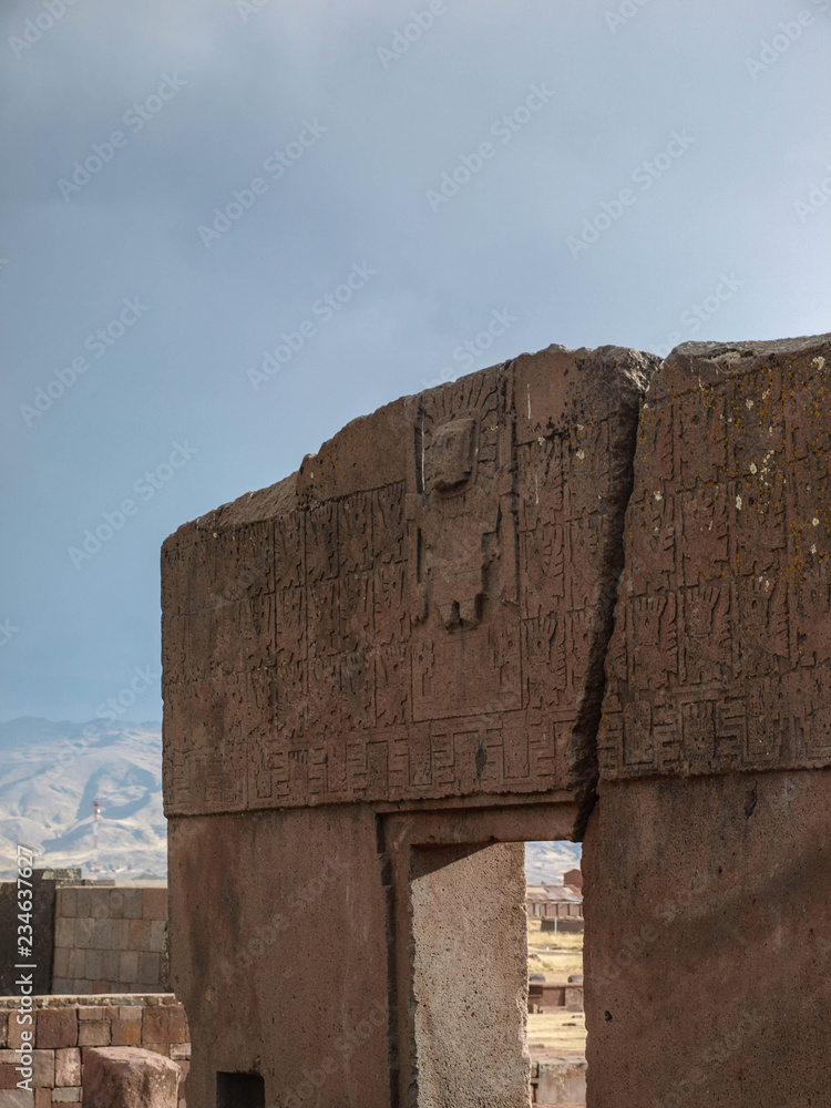 old brick wall of Bolivia 