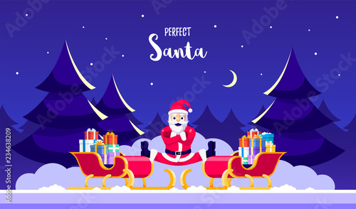 Perfect Santa's splits.