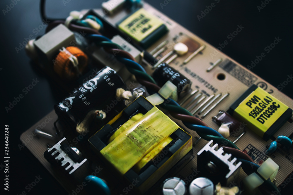 Fragment of the monitor LG L1520B. Electronic waste. Stock Photo | Adobe  Stock