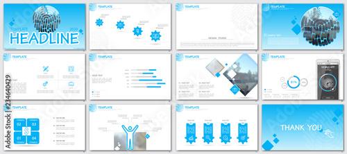 Multipurpose blue presentation template. Vector infographic, set, elements, white background. Postcard, corporate report,advertising,banners.Track,digital,vector,photo, web,illustration, annual report
