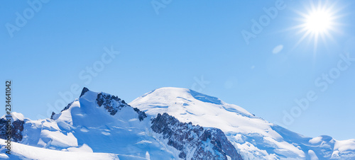 Verschneite Berge
