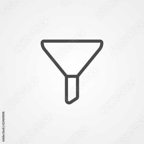 Funnel vector icon sign symbol