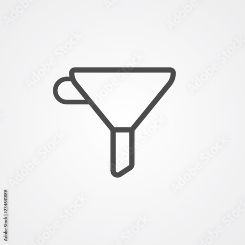 Funnel vector icon sign symbol
