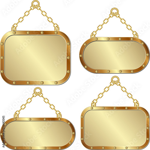 golden plaques