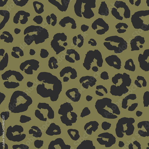 Leopard skin print seamless...