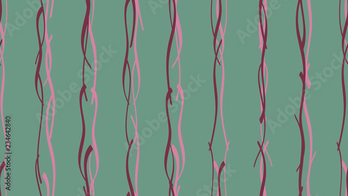 Easy pattern from smooth wavy color lines The idea of modern packaging design, tiles, textiles, wallpapers, covers, cards, corporate identity Light calligraphic waves