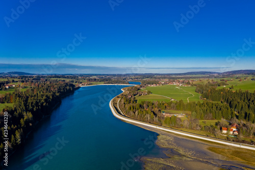 Premer Lechsee, Prem, Lech, Füssen, Bavaria, Germany