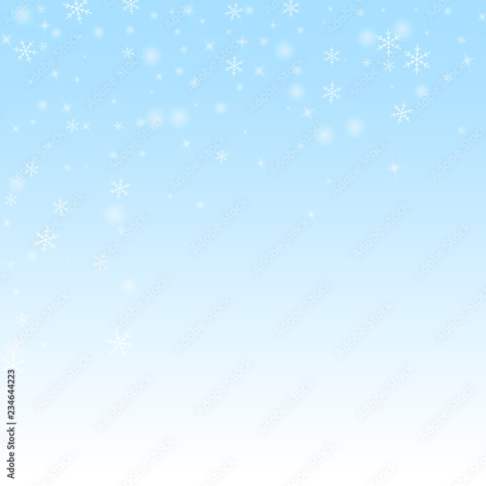 Sparse glowing snow Christmas background. Subtle f Sparse glowing snow Christmas background. Subtle f