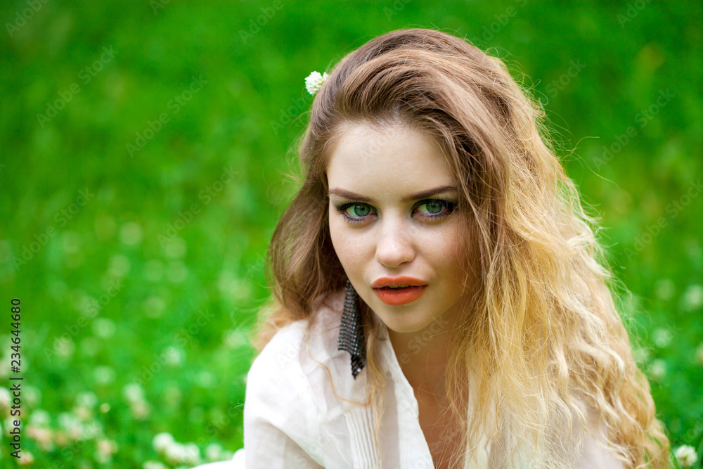 Portrait of beautiful young blonde woman Portrait of beautiful young blonde woman