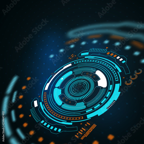 Sci fi futuristic user interface