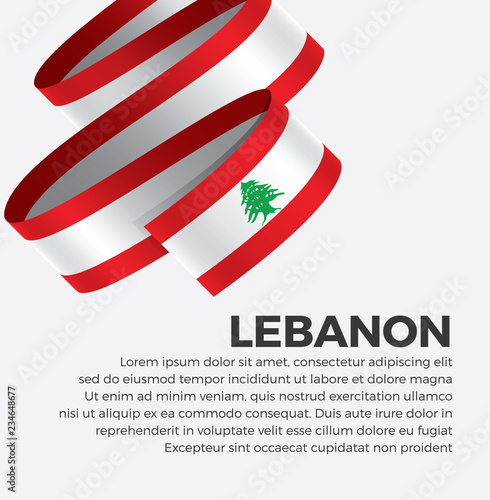 Lebanon flag for decorative.Vector background