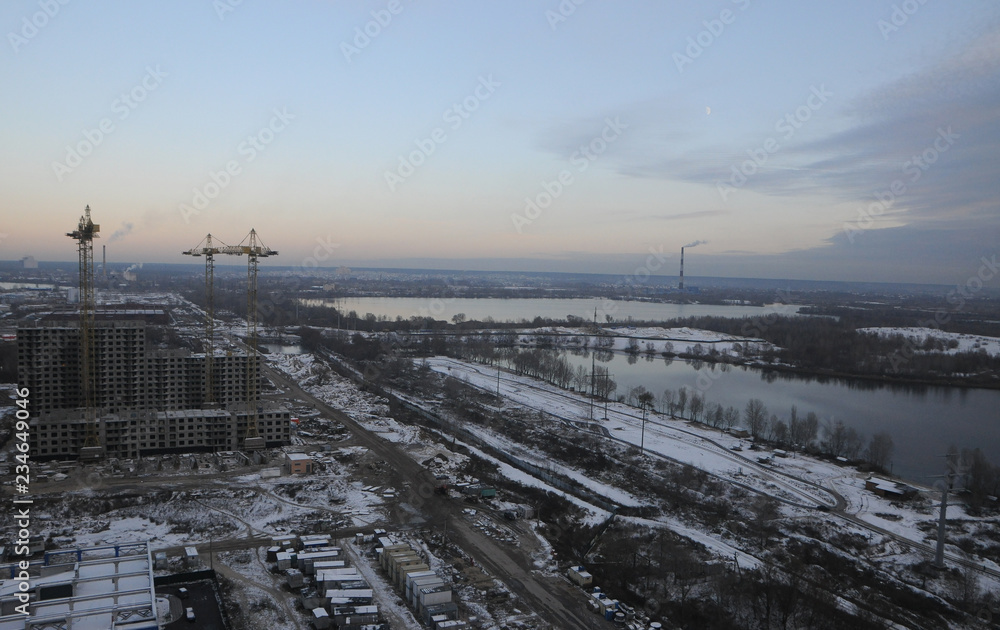 Lakes and Nebrezh in Kiev, November 17, 2018