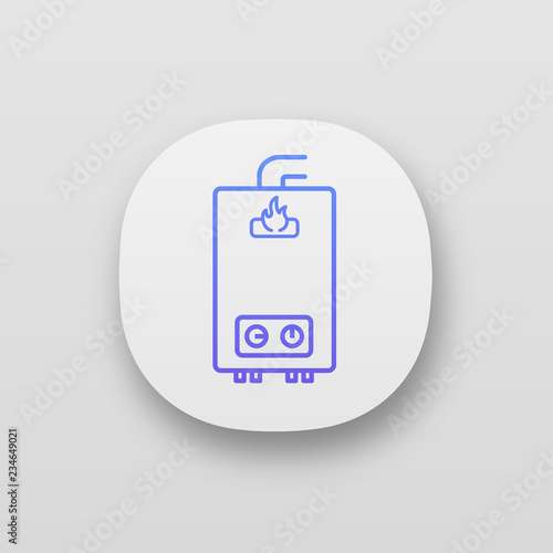 Gas water heater app icon