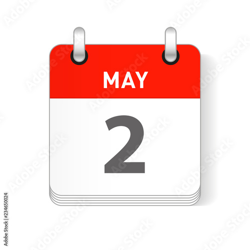 May 2 Calendar Date Design