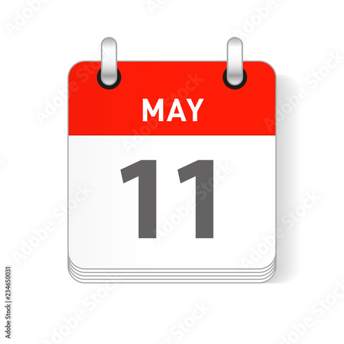 May 11 Calendar Date Design