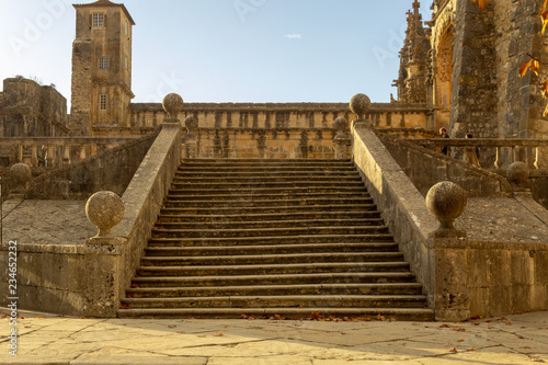Stone staircase in Tomar portugal