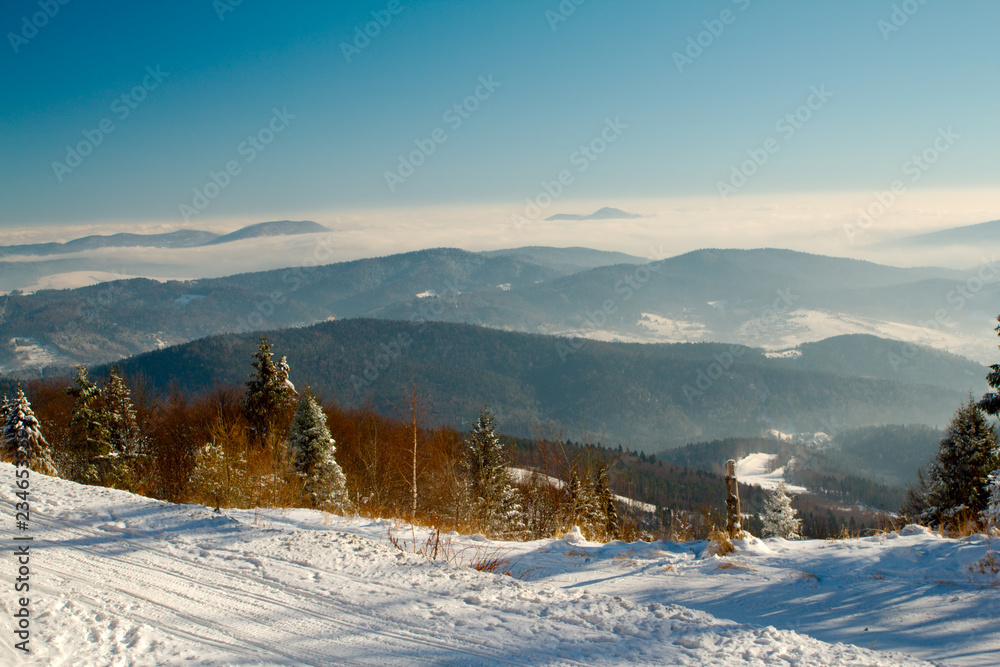 Krajobraz zimowy - górski