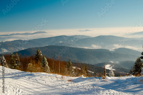 Krajobraz zimowy - g  rski
