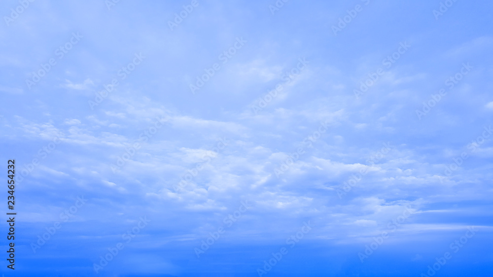 blue sky with clouds isolated nature background