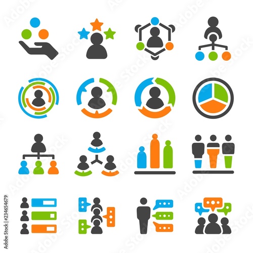 identity skill of people,user icon set,vector and illustration