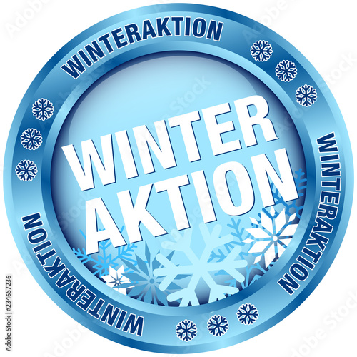 Button "Winteraktion" blau