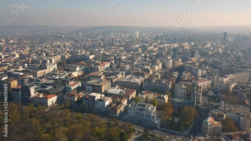 Wallpaper Mural Cityscape of Belgrade at sunny day. Aerial view Torontodigital.ca