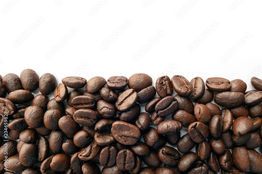 Roasted coffee beans for background. Roasted coffee beans for background.