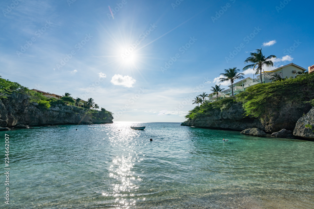 Obraz premium Lagun Beach on the caribbean island of Curacao