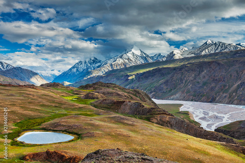 Himalayan landscape in Himalayas, India